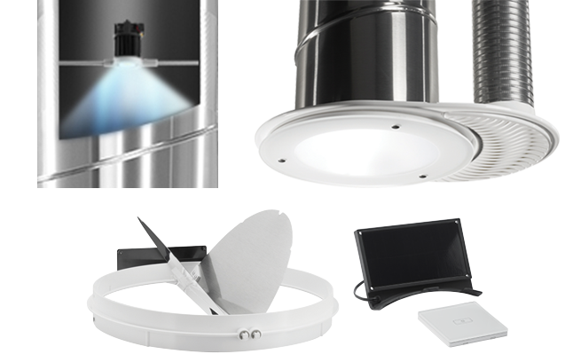Add ons and accessories for residential daylighting.